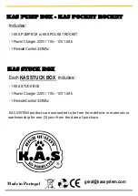 Preview for 4 page of KAS Pump Box User Manual