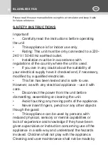 Preview for 10 page of Kasanova FME000017NOC Instruction Manual