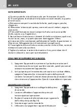 Preview for 8 page of Kasanova MR JUICE LNG000001NOC Instruction Manual