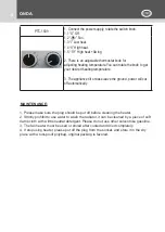 Preview for 8 page of Kasanova ONDA PTC-1509 Instruction Manual