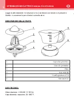 Preview for 2 page of Kasanova Spremiagrumi Elettrico TYC000002NOC Instruction Manual