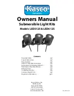 Kasco Aeration LED3125 Owner'S Manual preview