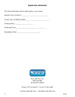 Preview for 12 page of Kasco marine LED3125 Owner'S Manual