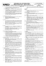 Предварительный просмотр 10 страницы Kasco 0313212-L8 Use Instructions