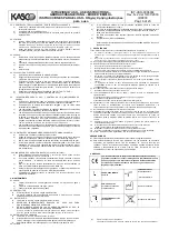 Предварительный просмотр 16 страницы Kasco 0313212-L8 Use Instructions