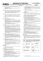 Preview for 16 page of Kasco 0313212-L8 Use Instructions