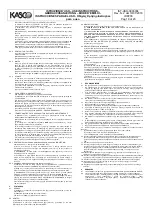 Предварительный просмотр 19 страницы Kasco 0313212-L8 Use Instructions