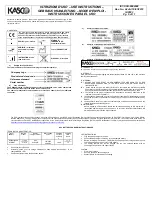 Preview for 5 page of Kasco 0323011- L4 Use Instructions