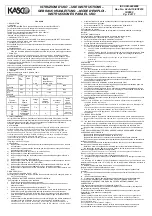 Предварительный просмотр 8 страницы Kasco 0323011- L4 Use Instructions