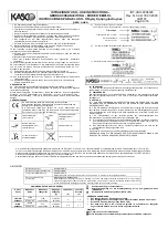 Preview for 8 page of Kasco 0324029 Use Instructions