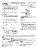 Предварительный просмотр 4 страницы Kasco 0324039 Use Instructions