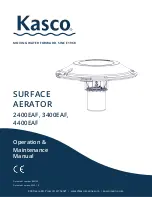 Kasco 2400EAF Operation & Maintenance Manual предпросмотр