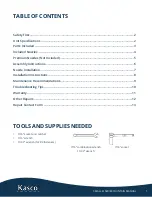 Preview for 2 page of Kasco 2400EJ Operation & Maintenance Manual