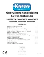 Предварительный просмотр 13 страницы Kasco 2400EVFX Owner'S Manual