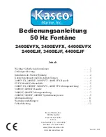 Preview for 51 page of Kasco 2400EVFX Owner'S Manual