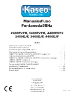 Preview for 75 page of Kasco 2400EVFX Owner'S Manual