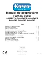 Preview for 87 page of Kasco 2400EVFX Owner'S Manual