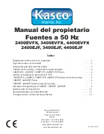 Preview for 99 page of Kasco 2400EVFX Owner'S Manual