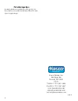 Предварительный просмотр 122 страницы Kasco 2400EVFX Owner'S Manual