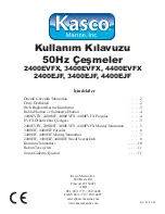 Preview for 123 page of Kasco 2400EVFX Owner'S Manual