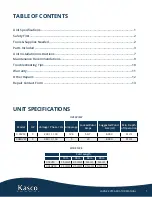 Предварительный просмотр 2 страницы Kasco 3.1EVFX Operation & Maintenance Manual