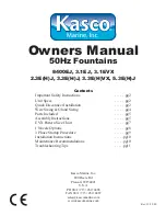 Предварительный просмотр 1 страницы Kasco 3.1EVX Owner'S Manual