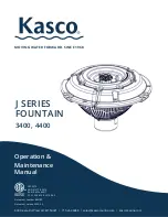 Kasco 3400 Operation & Maintenance Manual предпросмотр