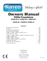 Kasco 3400EVFX Owner'S Manual предпросмотр