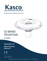 Kasco 5.3EHJ Operation & Maintenance Manual предпросмотр