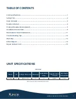 Preview for 2 page of Kasco 5.3EHJ Operation & Maintenance Manual