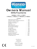 Предварительный просмотр 15 страницы Kasco 8400EJ Owner'S Manual