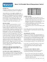 Предварительный просмотр 1 страницы Kasco C20 Quick Start Manual
