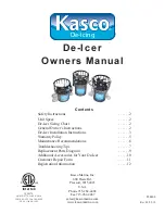 Preview for 1 page of Kasco De-Icer 3400ED Owner'S Manual