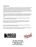 Preview for 7 page of Kasco Herd I-258 Quick Start Manual