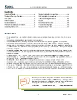 Предварительный просмотр 2 страницы Kasco J Series Operation & Maintenance Manual