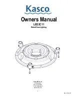 Предварительный просмотр 1 страницы Kasco LED3C11 Owner'S Manual