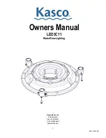 Kasco LED3C11 Owner'S Manual предпросмотр