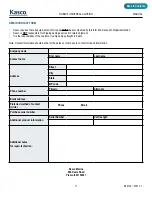 Preview for 11 page of Kasco LED4C11-050 Operation & Maintenance Manual