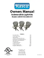 Предварительный просмотр 1 страницы Kasco LED6S19-150 Owner'S Manual