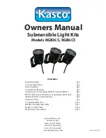 Preview for 1 page of Kasco RGB3C5 Owner'S Manual