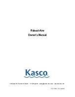 Preview for 1 page of Kasco Robust-Aire RA1 Owner'S Manual