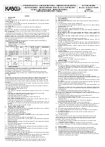 Предварительный просмотр 11 страницы Kasco T5 ZP3 Use Instruction