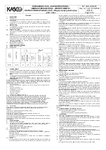 Предварительный просмотр 3 страницы Kasco T8X ZP3 Use Instructions