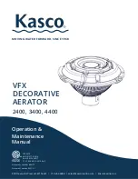 Kasco VFX Operation & Maintenance Manual preview