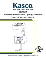 Предварительный просмотр 1 страницы Kasco WaterGlow LED4S19 Operation & Maintenance Manual