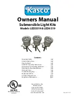 Preview for 1 page of Kasco WaterGlow LED6S19 Owner'S Manual