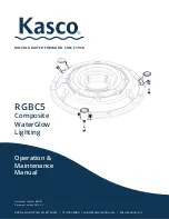 Kasco WaterGlow RGBC5 Operation & Maintenance Manual предпросмотр
