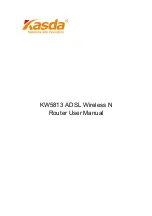 Preview for 1 page of Kasda KW5813 User Manual