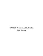 Preview for 1 page of Kasda KW5829 User Manual