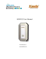 Preview for 1 page of Kasda KW9522 User Manual